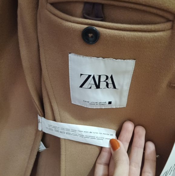 SOLD on Vinted 🆕️ NWT Zara Camel 4 Way Stretch Relaxed Fit Coat - Picture 14 of 16